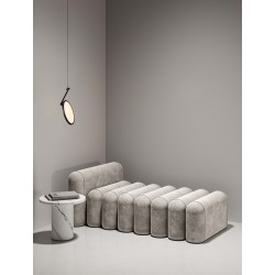 Sandy Black Aluminium LED 14 Watt 220-240 Volt 1085Lm 3000K IP20 D: 20 H: 260 cm 