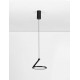 Sandy Black Aluminium LED 14 Watt 220-240 Volt 1085Lm 3000K IP20 D: 20 H: 260 cm 
