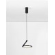 Sandy Black Aluminium LED 14 Watt 220-240 Volt 1085Lm 3000K IP20 D: 20 H: 260 cm 