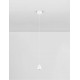 Sandy White Aluminium LED 5 Watt 220-240Volt 377Lm 3000K IP20 D: 6 H: 191 cm 