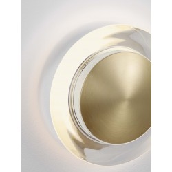 Brass Gold Aluminium & Acrylic LED 8 Watt 220-240Volt 743Lm 3000K IP20 D: 17 H: 6 cm 