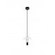 Sandy Black Steel & Aluminium Clear Frosted Acrylic LED 8 Watt 220-240Volt 395Lm 3000K IP20 D: 22 H: 210 cm 