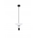 Sandy Black Steel & Aluminium Clear Frosted Acrylic LED 8 Watt 220-240Volt 425Lm 3000K IP20 D: 22 H: 210 cm 