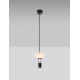 Sandy Black Steel & Aluminium Clear Frosted Acrylic LED 8 Watt 220-240Volt 425Lm 3000K IP20 D: 22 H: 210 cm 
