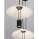 Sandy Black Steel & Aluminium Clear Frosted Acrylic LED 24 Watt 220-240Volt 850Lm 3000K IP20 L: 100 W: 22 H: 200 cm 