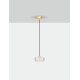 Platinum Gold Aluminium & Structured Acrylic LED 6 Watt 220-240Volt 394Lm 3000K IP20 D: 16 W: 9 H: 211 cm 