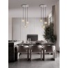 Platinum Gold Aluminium & Structured Acrylic Sandy White Base LED 18 Watt 220-240Volt 1151Lm 3000K IP20 D: 50 H: 190 cm