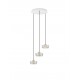 Platinum Gold Aluminium & Structured Acrylic Sandy White Base LED 18 Watt 220-240Volt 1151Lm 3000K IP20 D: 50 H: 190 cm 