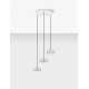 Platinum Gold Aluminium & Structured Acrylic Sandy White Base LED 18 Watt 220-240Volt 1151Lm 3000K IP20 D: 50 H: 190 cm 