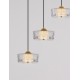 Platinum Gold Aluminium & Structured Acrylic Sandy White Base LED 18 Watt 220-240Volt 1151Lm 3000K IP20 D: 50 H: 190 cm 