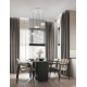 Platinum Gold Aluminium & Structured Acrylic Sandy White Base LED 23 Watt 220-240Volt 1554Lm 3000K IP20 D: 45 H: 200 cm