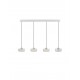 Platinum Gold Aluminium & Structured Acrylic Sandy White Base LED 23 Watt 220-240Volt 1640Lm 3000K IP20 L: 100 W: 35 H: 200 cm