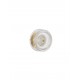 Platinum Gold Aluminium & Structured Acrylic LED 6 Watt 220-240Volt 466Lm 3000K IP20 D: 16 W: 9,6 H: 9 cm 