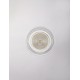 Platinum Gold Aluminium & Structured Acrylic LED 6 Watt 220-240Volt 466Lm 3000K IP20 D: 16 W: 9,6 H: 9 cm 
