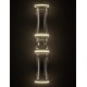 Triac Dimmable Matt Black Carbon Steel , Aluminium, Clear Glass, Silica & Abs LED 37 Watt 220-240Volt 888Lm 3000K IP20 D: 21