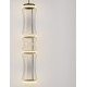 Triac Dimmable Matt Black Carbon Steel , Aluminium, Clear Glass, Silica & Abs LED 37 Watt 220-240Volt 888Lm 3000K IP20 D: 21