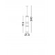 Triac Dimmable Matt Black Carbon Steel , Aluminium, Clear Glass, Silica & Abs LED 37 Watt 220-240Volt 888Lm 3000K IP20 D: 21