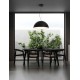 Sandy Black & Inner Matt White Metal LED E27 3x12 Watt 100-240Volt IP20 bulb excluded D: 70 H: 240 cm 