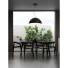 Sandy Black & Inner Matt White Metal LED E27 3x12 Watt 100-240Volt IP20 bulb excluded D: 70 H: 240 cm
