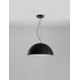 Sandy Black & Inner Matt White Metal LED E27 3x12 Watt 100-240Volt IP20 bulb excluded D: 70 H: 240 cm 