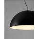 Sandy Black & Inner Matt White Metal LED E27 3x12 Watt 100-240Volt IP20 bulb excluded D: 70 H: 240 cm 