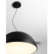 Sandy Black & Inner Matt White Metal LED E27 3x12 Watt 100-240Volt IP20 bulb excluded D: 70 H: 240 cm 