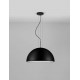 Sandy Black & Inner Matt White Metal LED E27 3x12Watt 100-240Volt IP20 bulb excluded D: 60 H: 240 cm 