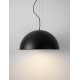 Sandy Black & Inner Matt White Metal LED E27 3x12Watt 100-240Volt IP20 bulb excluded D: 60 H: 240 cm 