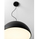 Sandy Black & Inner Matt White Metal LED E27 3x12Watt 100-240Volt IP20 bulb excluded D: 60 H: 240 cm 