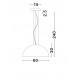 Sandy Black & Inner Matt White Metal LED E27 3x12Watt 100-240Volt IP20 bulb excluded D: 60 H: 240 cm 