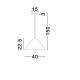 Sandy Black Metal & Acrylic LED 17Watt 220-240Volt 917Lm 3000K IP20 D: 40 H: 150 cm 