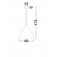 Sandy Black Metal LED E27 3x12Watt 100-240Volt 3000K IP20 bulb excluded D: 46 H: 178 cm 