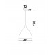 Sandy White Metal LED E27 3x12Watt 100-240Volt 3000K IP20 bulb excluded D: 46 H: 178 cm 