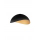 Sandy Black & Inner Gold Metal LED E27 1x12Watt 100-240Volt IP20 bulb excluded D: 50 H: 24 cm 
