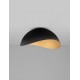 Sandy Black & Inner Gold Metal LED E27 1x12Watt 100-240Volt IP20 bulb excluded D: 50 H: 24 cm 