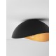 Sandy Black & Inner Gold Metal LED E27 1x12Watt 100-240Volt IP20 bulb excluded D: 40 H: 20 cm 