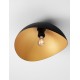 Sandy Black & Inner Gold Metal LED E27 1x12Watt 100-240Volt IP20 bulb excluded D: 40 H: 20 cm 