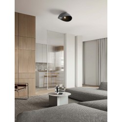 Sandy Black Metal LED E27 1x12Watt 100-240Volt IP20 bulb excluded D: 40 H: 20 cm 
