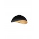 Sandy Black & Inner Gold Metal LED E27 1x12Watt 100-240Volt IP20 bulb excluded D: 30 H: 15 cm 