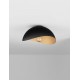 Sandy Black & Inner Gold Metal LED E27 1x12Watt 100-240Volt IP20 bulb excluded D: 30 H: 15 cm 