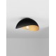 Sandy Black & Inner Gold Metal LED E27 1x12Watt 100-240Volt IP20 bulb excluded D: 30 H: 15 cm 