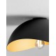 Sandy Black & Inner Gold Metal LED E27 1x12Watt 100-240Volt IP20 bulb excluded D: 30 H: 15 cm 