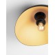 Sandy Black & Inner Gold Metal LED E27 1x12Watt 100-240Volt IP20 bulb excluded D: 30 H: 15 cm 