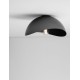 Sandy Black Metal LED E27 1x12Watt 100-240Volt IP20 bulb excluded D: 30 H: 15 cm 