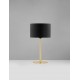 Brass Gold & Black Metal & Fabric LED E27 1x12Watt 100-240Volt IP20 bulb excluded D: 30 H: 57,8 cm 