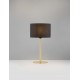 Brass Gold & Black Metal & Fabric LED E27 1x12Watt 100-240Volt IP20 bulb excluded D: 30 H: 57,8 cm 
