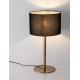 Brass Gold & Black Metal & Fabric LED E27 1x12Watt 100-240Volt IP20 bulb excluded D: 30 H: 57,8 cm 