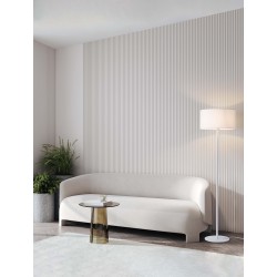 Sandy White Metal & Fabric LED E27 1x12Watt 100-240Volt IP20 bulb excluded D: 45 H: 164,8 cm 