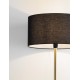 Brass Gold & Black Metal & Fabric LED E27 1x12Watt 100-240Volt IP20 bulb excluded D: 45 H: 164,8 cm 