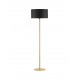 Brass Gold & Black Metal & Fabric LED E27 1x12Watt 100-240Volt IP20 bulb excluded D: 45 H: 164,8 cm 